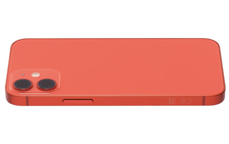 Tapa trasera para iPhone 12 Mini rojo con componentes pequeños pre-instalados