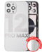 Tapa trasera para iPhone 12 Pro Max con componentes pequeños pre-instalados (Versión Internacional) (Plata)