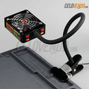 Extractor de Humo Portatil con Clip para Mesa | Luz LED.