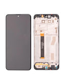 Pantalla LCD con marco para LG K50s (Reacondicionado) (Negro)