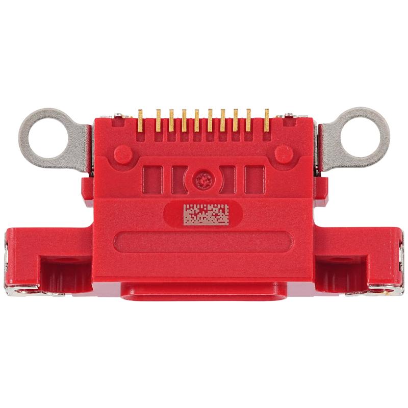 Puerto de carga para iPhone 14 / 14 Plus (Rojo) (Paquete de 10)