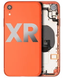 Tapa trasera con componentes pequeños para iPhone XR (Coral, original usada grado B)