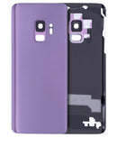 Tapa trasera con lente de camara para Samsung Galaxy S9 original (Lilac Purple)