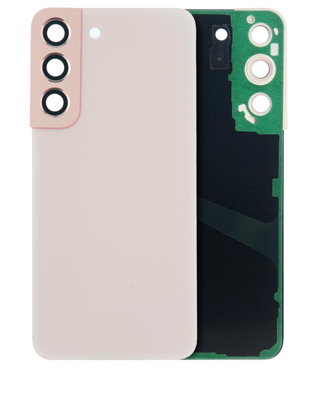Tapa trasera con lente de camara para Samsung Galaxy S22 5G (Oro Rosa)