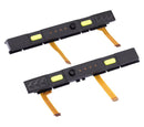 Riel de plastico (Derecho+Izquierdo) con cable flex para Nintendo Switch (Amarillo)