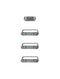 Botones de encendido/volumen/cambio para iPhone 6 / 6 Plus (Gris Espacial)