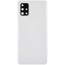 Tapa trasera con lente de camara para Samsung Galaxy A71 4G (A715 / 2020) color Plata Prism Crush