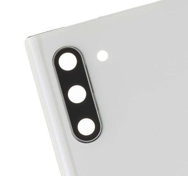 Tapa trasera con lente de camara para Samsung Galaxy Note 10 (Blanco Aura)