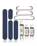 Botones duros (Encendido / Volumen / Cambio) para iPhone 15 Pro / 15 Pro Max (Titanio Azul)