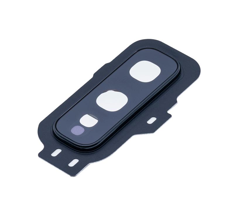 Lente de camara trasera con aro de cubierta para Samsung Galaxy S10E (Prism Black)