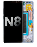 Pantalla OLED con marco para Samsung Galaxy Note 8 (Orquidea Gris)