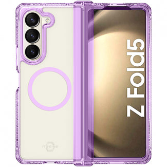 ITSKINS HYBRID CLEAR MAGSAFE GALAXY Z FOLD 5 TRANSPARENTE/MORADO