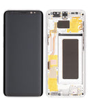 Pantalla OLED con marco para Samsung Galaxy S8 (Usado original Grado B/C) (Plata artico)