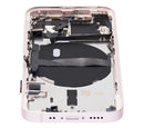 Tapa trasera para iPhone 13 Mini con componentes pequenos pre-instalados (Version internacional, Rosa)