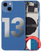 Tapa trasera para iPhone 13 con componentes pequeños pre-instalados (Versión Internacional) (Azul)