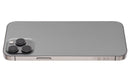 Tapa trasera para iPhone 12 Pro Max con componentes pequeños pre-instalados (Sin logo) (Versión internacional) (Grafito)