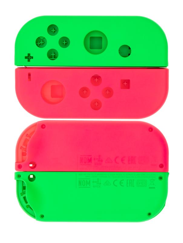 Carcasa para control Nintendo Switch Joy Con (Verde / Rosa)