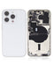 Tapa trasera para iPhone 14 Pro con componentes pequenos preinstalados (Version EE.UU.) (Original Usado: Grado A) (Plata)