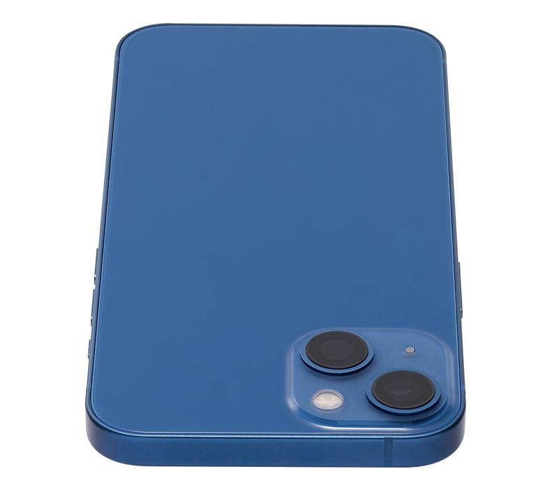 Tapa trasera para iPhone 13 con componentes pequenos pre-instalados (Sin logo) Azul