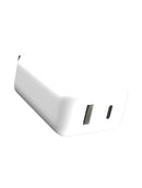 Adaptador de corriente de pared USB Tipo C y USB Tipo A de 20W