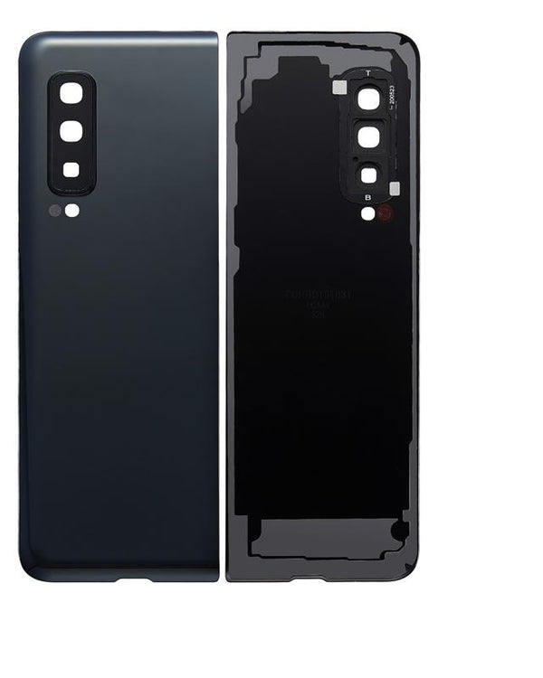Tapa trasera con lente de cámara para Samsung Galaxy Fold 4G (F900) (Cosmos Black)