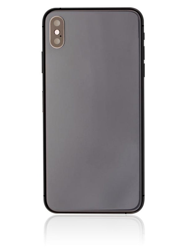 Tapa trasera para iPhone XS Max con componentes pequenos pre-instalados (Usado, Original, Grado B) (Gris Espacial)