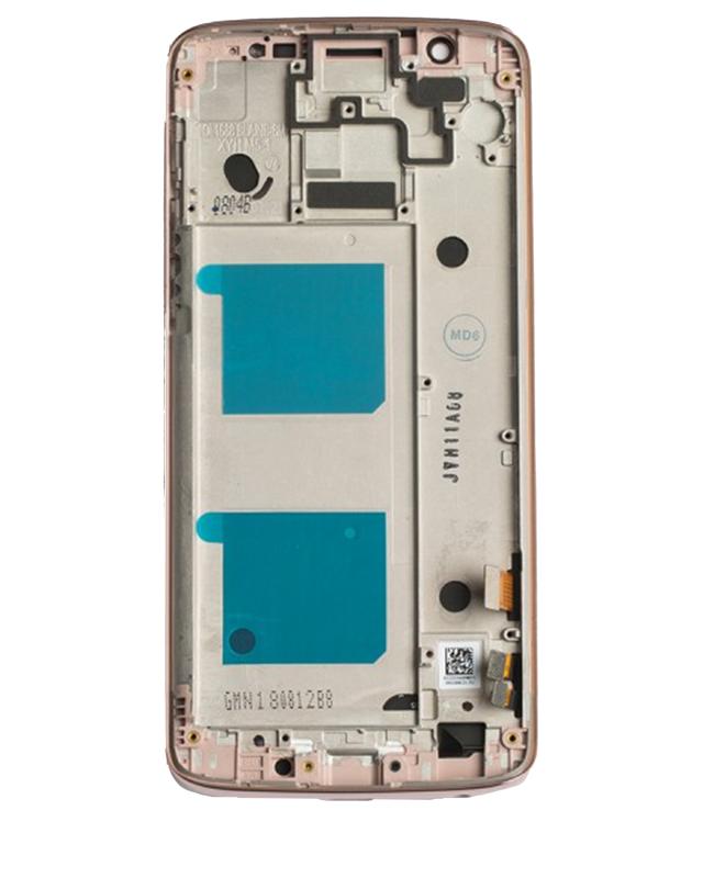 Pantalla LCD con marco para Motorola Moto G6 (XT1925 / 2018) original (Oyster Blush)