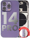 Tapa trasera para iPhone 14 Pro con componentes pequenos pre-instalados
