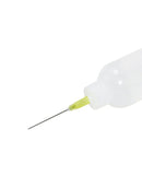 Botella dispensadora de plastico para flux con aguja de precision