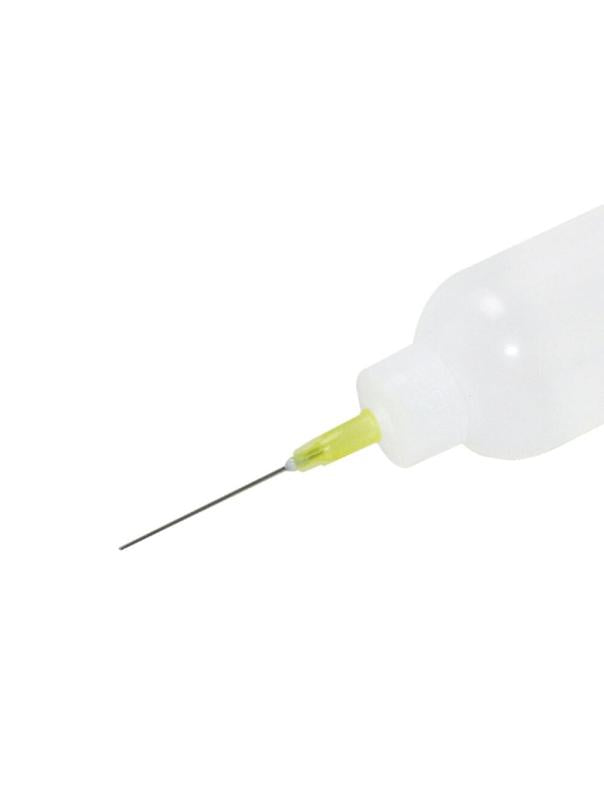Botella dispensadora de plastico para flux con aguja de precision