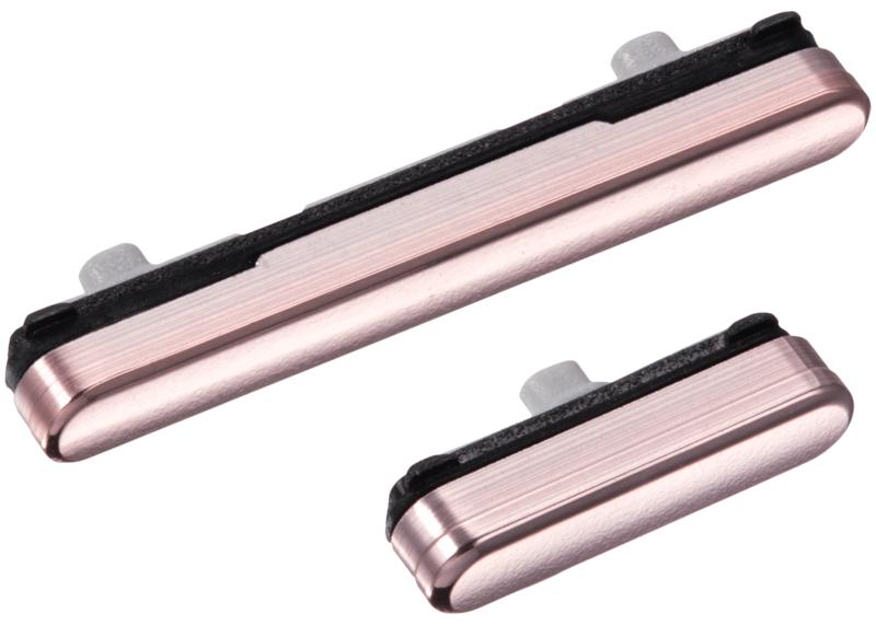 Botones duros (Encendido / Volumen) para Samsung Galaxy S22 / S22 Plus (Oro Rosa)