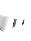 Adaptador de corriente de pared USB Tipo C y USB Tipo A de 20W
