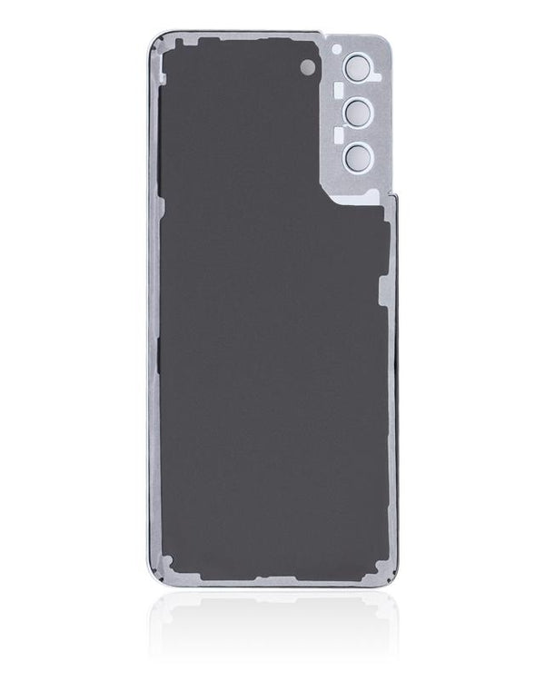 Tapa trasera de vidrio con lente de camara para Samsung Galaxy S21 Plus (Plata Fantasma)