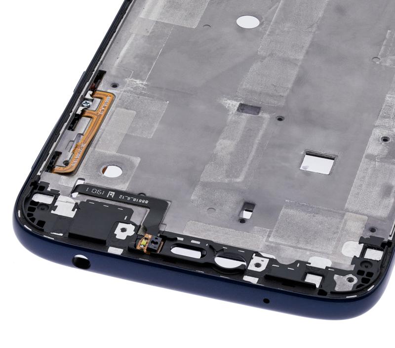 Carcasa media con marco de pantalla para Motorola Moto G7 Power (XT1955 / 2019) (Version US) (Azul Marino) (Set de 2 Piezas)