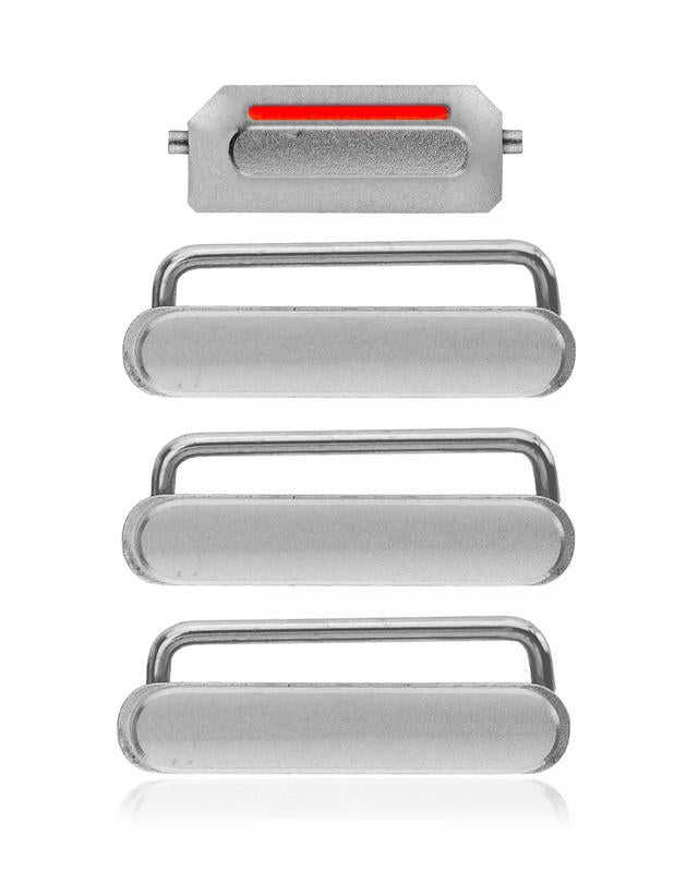 Botones Duros (Encendido / Volumen / Silencio) para iPhone 6 / 6 Plus (Plata)