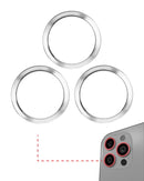 Aro del bisel de la camara trasera para iPhone 11 Pro / 11 Pro Max (Blanco) (Set de 3 piezas) (Paquete de 10)