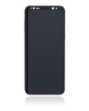 Pantalla OLED para Samsung Galaxy S8 con marco (Reacondicionada) (Gris / Violeta)