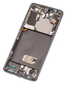 Pantalla OLED para Samsung Galaxy S21 5G con marco (Gris Fantasma, Original Usada Grado A)