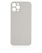 Tapa trasera para iPhone 12 Pro con adhesivo 3M y orificio grande para camara (Plata)