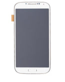 Pantalla OLED para Samsung Galaxy S4 con marco (Blanco)