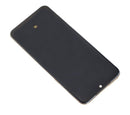 Pantalla OLED con marco para LG V60 ThinQ 5G (Marco plata, Blanco elegante)