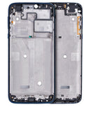 Carcasa media con marco de pantalla para Motorola Moto G7 Power (XT1955 / 2019) (Version US) (Azul Marino) (Set de 2 Piezas)