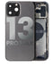 Tapa trasera para iPhone 13 Pro Max con componentes pequenos pre-instalados (Version US) (Usado original calidad C) (Grafite)