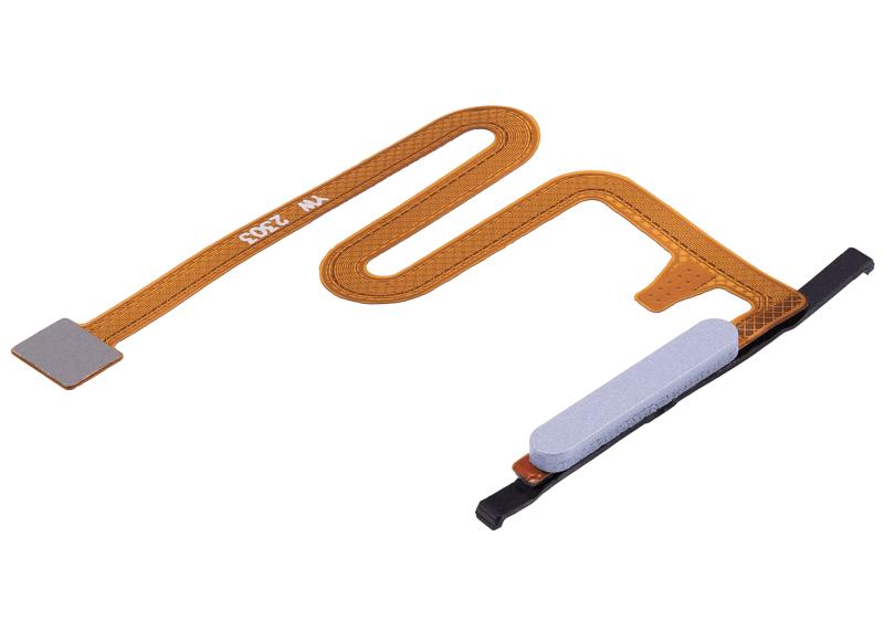 Lector de huella digital con cable flexible para Samsung Galaxy A14 (Plata)