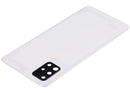 Tapa trasera de vidrio con lente de camara para Samsung Galaxy A51 4G (A515 / 2019) Blanco Prism Crush