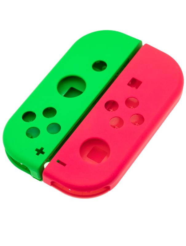 Carcasa para control Nintendo Switch Joy Con (Verde / Rosa)
