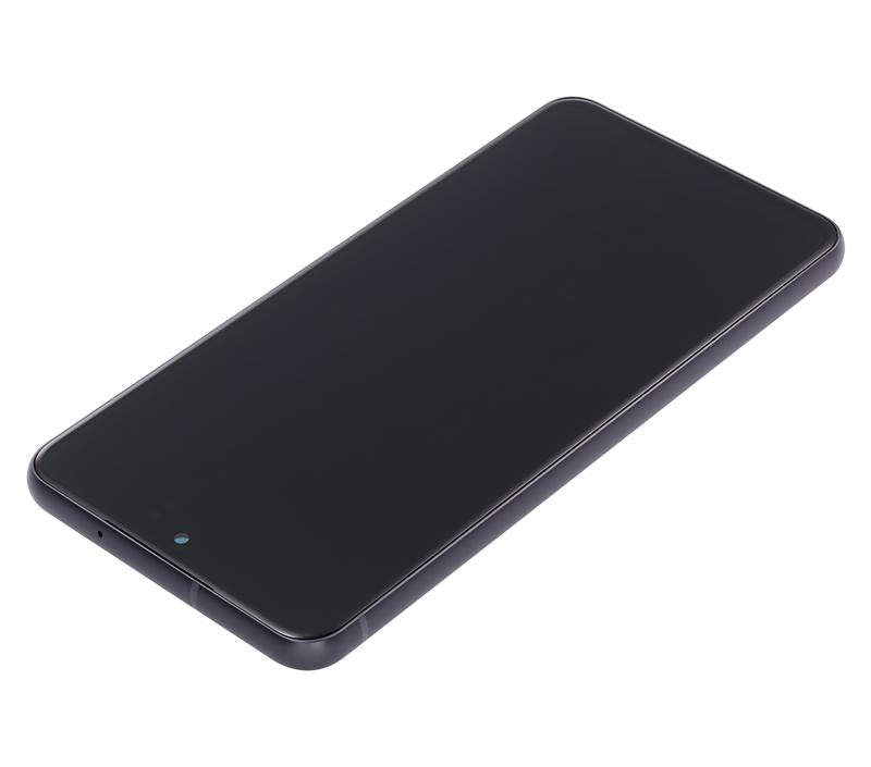 Pantalla OLED con marco para Samsung Galaxy S21 FE 5G (Version US e Internacional) (Original) (Grafito)