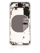 Tapa trasera con componentes pequenos pre-instalados para iPhone 8 (Usada, original, Grado C) (Plata)