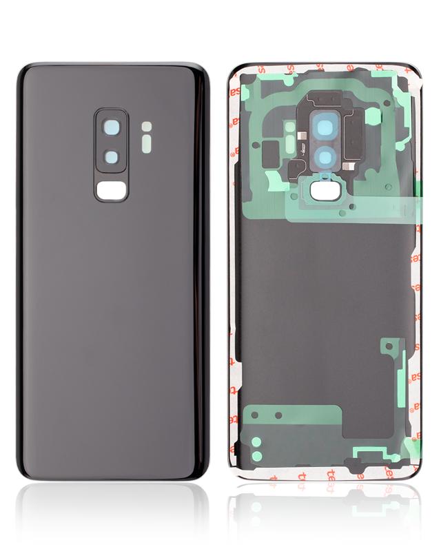 Tapa trasera con lente de camara para Samsung Galaxy S9 Plus (Original) (Negro Medianoche)