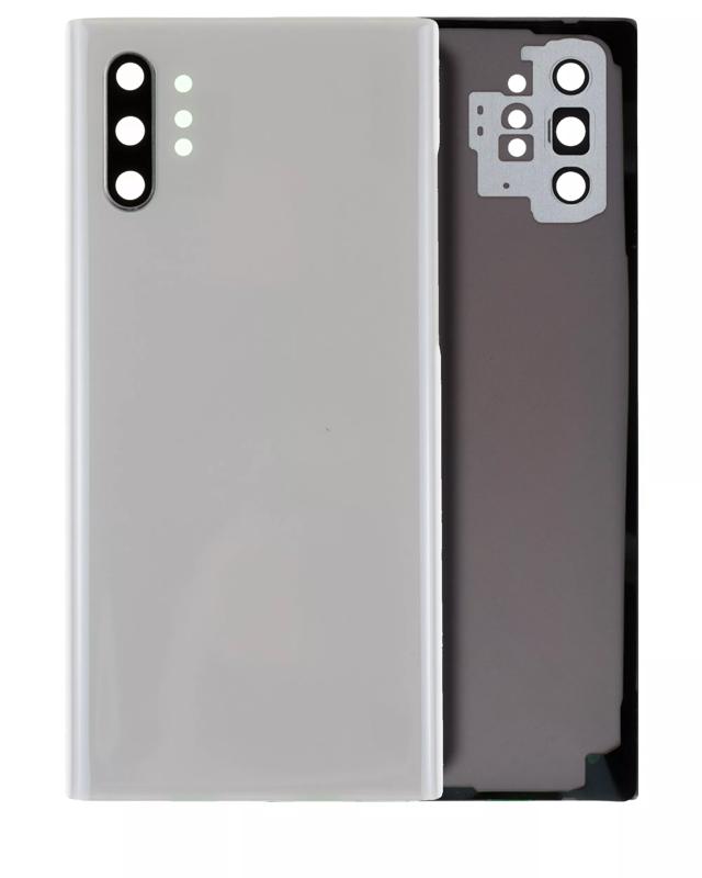 Tapa trasera con lente de camara para Samsung Galaxy Note 10 Plus / 5G (original) (Blanco Aura)